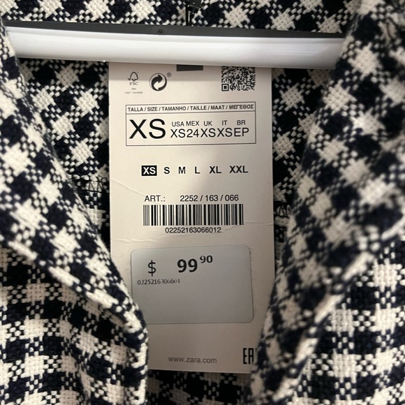 Zara plaid checked oversized shacket - Picture 5 of 5